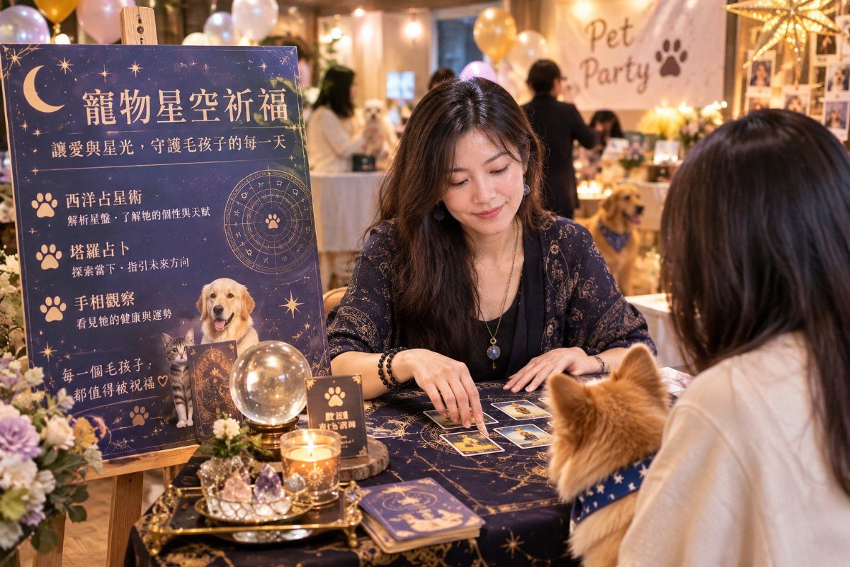 寵物生日派對｜星空祈福，讓愛與幸福一起閃耀！