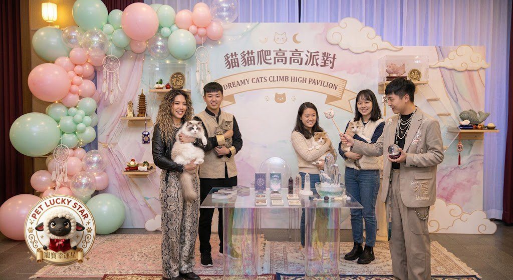 喵聲載運，幸福登頂！寵寶幸運星打造溫馨夢幻的開運派對